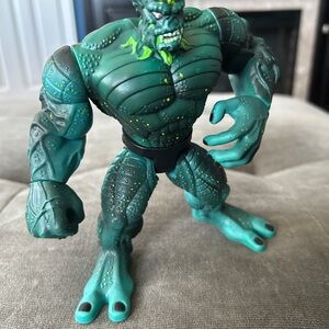 Green Monster Action Figure - Teal & Dark Green Creature
